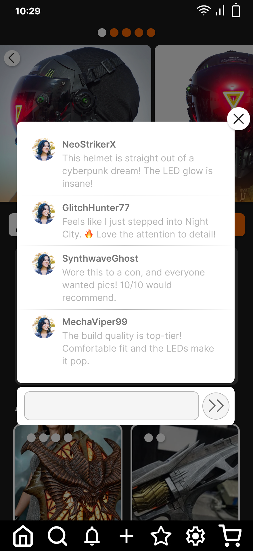 Product Page — Comments